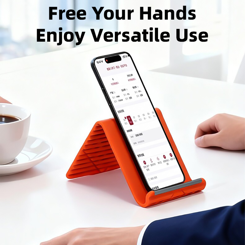 Laptop Office Accessories - ที่วางโทรศัพท์แบบพับได้ซิลิโคนยืดหยุ่นสำหรับโฮมออฟฟิศ ที่วางโทรศัพท์แบบพกพาสำหรับโทรศัพท์ แท็บเล็ต แล็ปท็อป อุปกรณ์เสริมสำหรับโต๊ะทำงาน