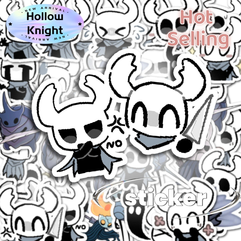 Laptop Accessories To Have - สมุดโน้ตสติกเกอร์น่ารักลายฮอร์เน็ตจาก Chibi Hollow Knight, แก้วน้ำ, เคสแล็ปท็อปและโทรศัพท์,