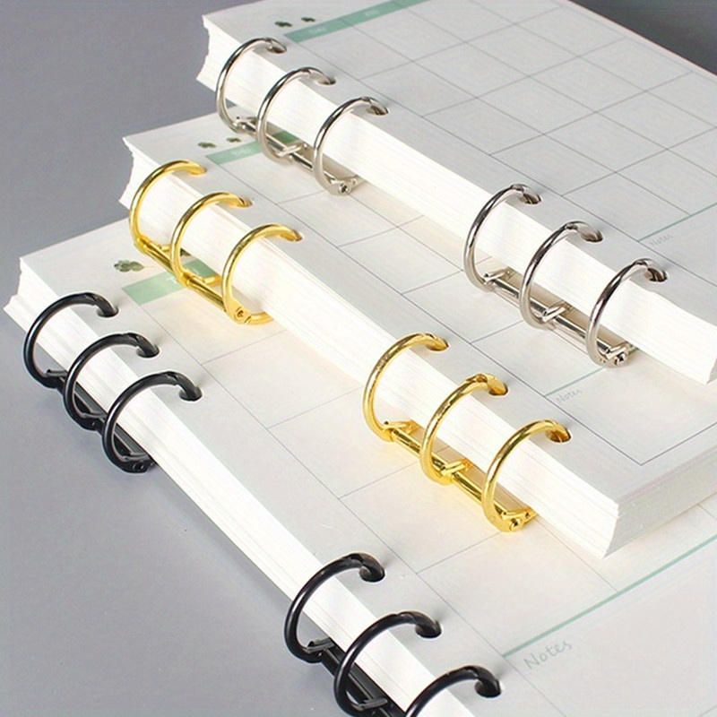 Laptop Office Accessories - 10 ชิ้น วงแหวนโลหะสำหรับเข้าเล่มสมุด ปฏิทิน วงกลม 3