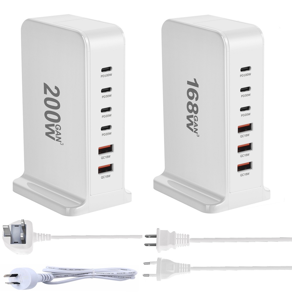 Laptop Accessories Uk - 200W 168W Desktop GaN Quick PD