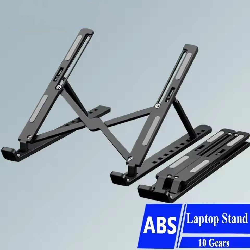 Laptop Accessories Distributor - ขาตั้งแล็ปท็อปแบบพับได้แบบพกพาแบบพับได้ฐานรองรับพลาสติก ABS สําหรับ MacBook แล็ปท็อปพีซีอุปกรณ์เสริม
