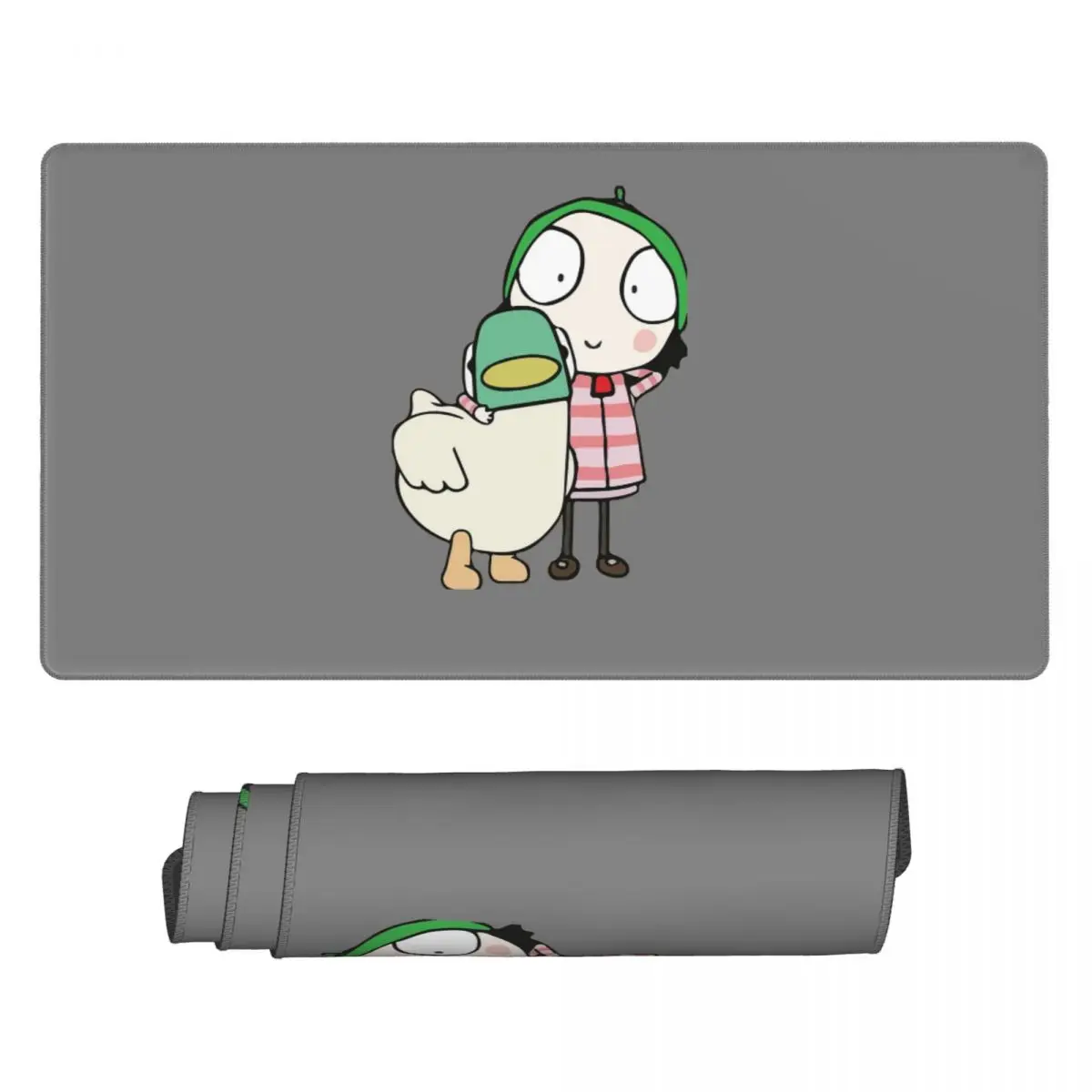 Laptop Accessories To Have - แผ่นรองเมาส์ขนาดใหญ่ ซาร่าและเป็ด สนุกกับการเล่นเกม พีซี แล็ปท็อป แผ่นรองคีย์บอร์ด