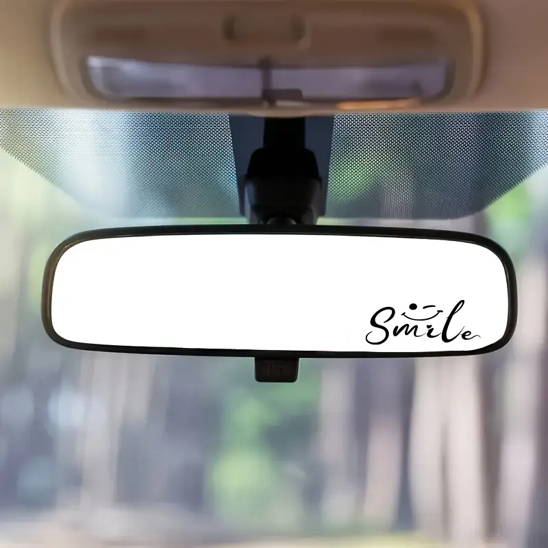 Laptop Accessories Gifts - สติกเกอร์กระจกรูปหน้ายิ้มเคลือบเงากันน้ำสไมล์เดคอลสำหรับรถบรรทุกรถจักรยานยนต์แล็ปท็อปอุปกรณ์ตกแต่งรถยนต์ของขวัญ