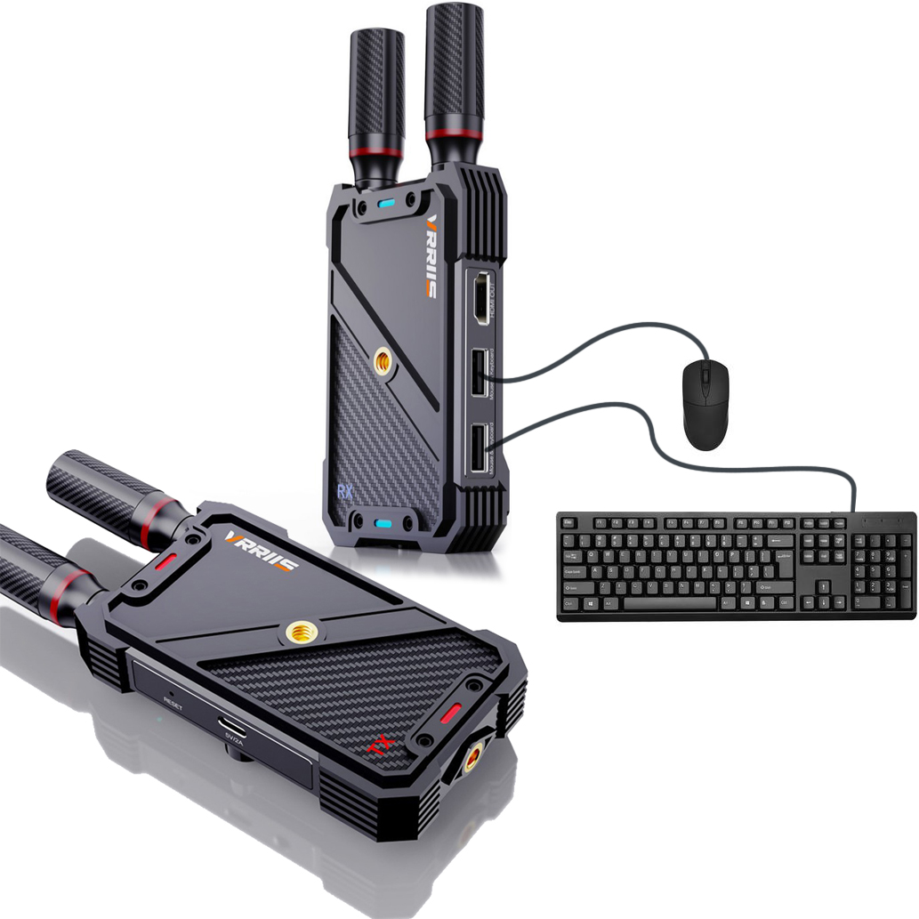 Laptop Accessories Distributor - VRRIIS WL082K ชุดส่งสัญญาณภาพและเสียง HDMI KVM ไร้สาย