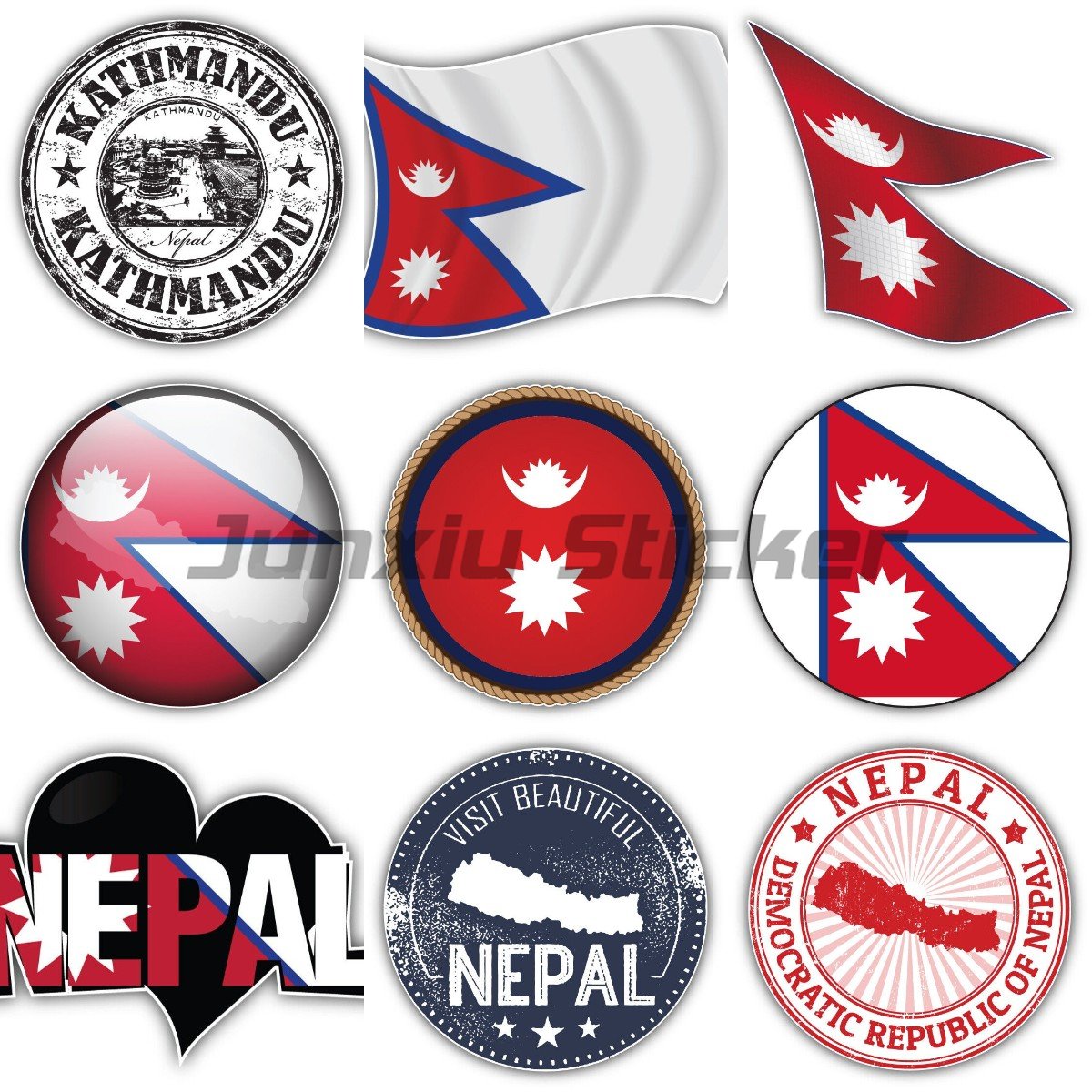 ธงชาติเนปาล แผ่นไวนิลติดกันชน  - Laptop Accessories Nepal บทวิจารณ์และราคา