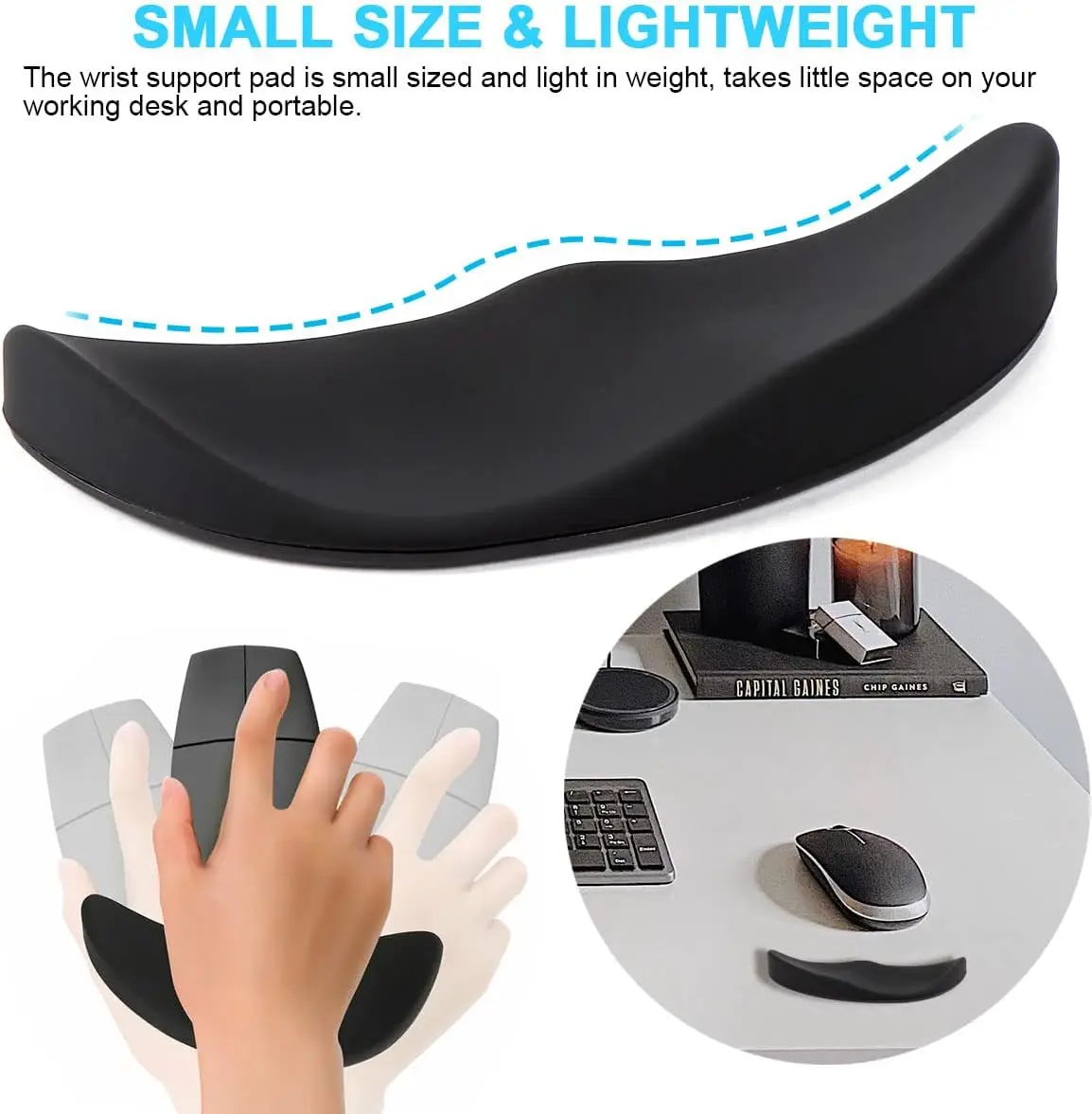 แผ่นรองข้อมือแบบเลื่อนได้ตามหล - Wrist Rest Gel บทวิจารณ์และราคา