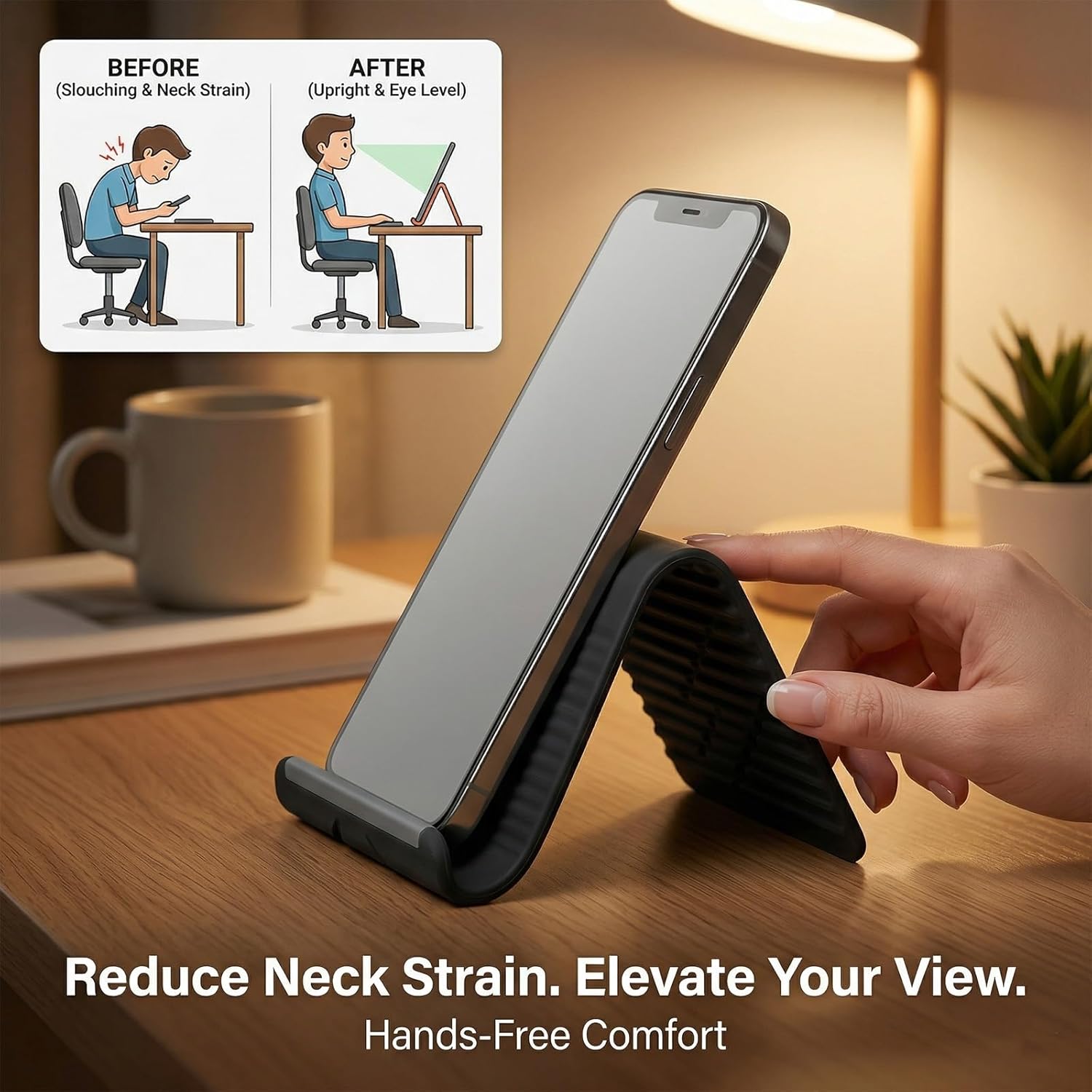ที่วางโทรศัพท์ซิลิโคนแบบพับได้ - Laptop Office Accessories บทวิจารณ์และราคา