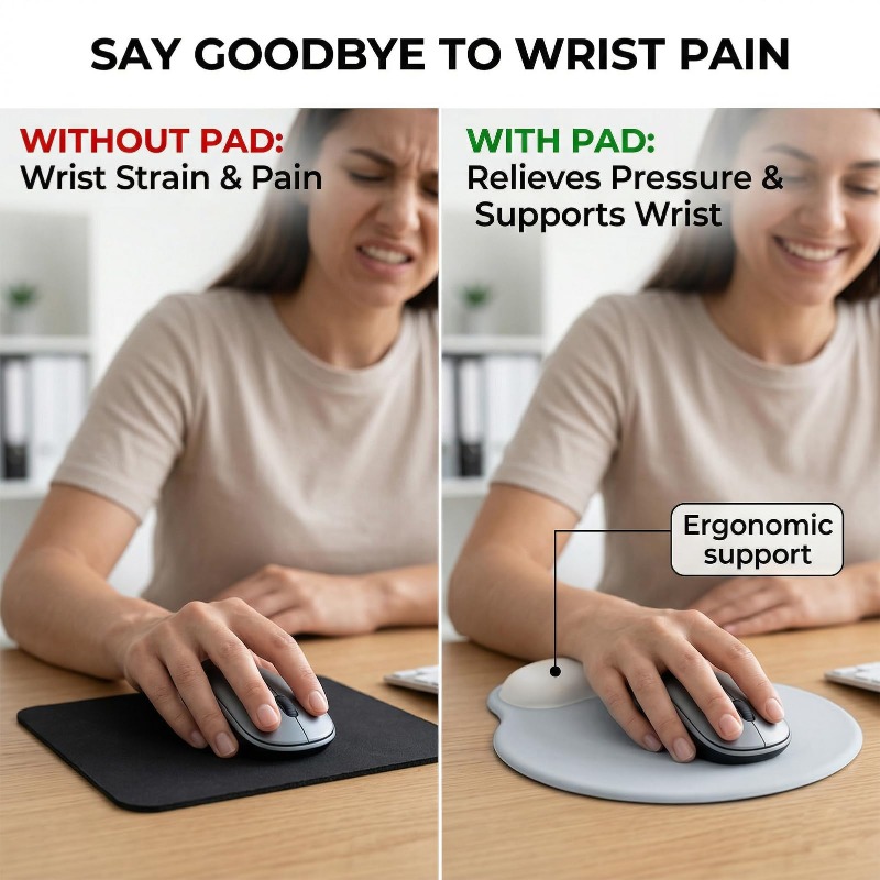 แผ่นรองเมาส์ซิลิโคน แผ่นรองเมา - Wrist Rest Gel บทวิจารณ์และราคา