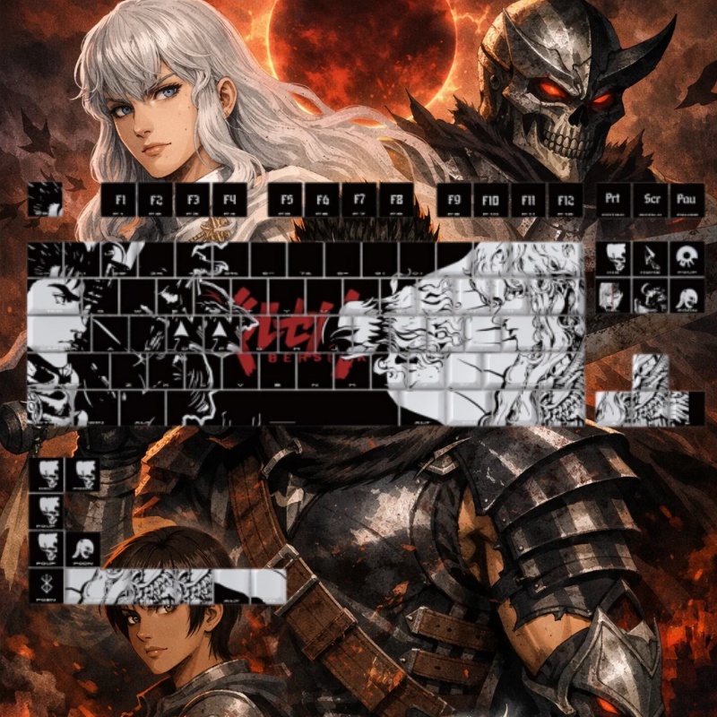 ธีม BERSERK อะนิเมะคีย์แคป 98  - Laptop Accessories Gifts บทวิจารณ์และราคา