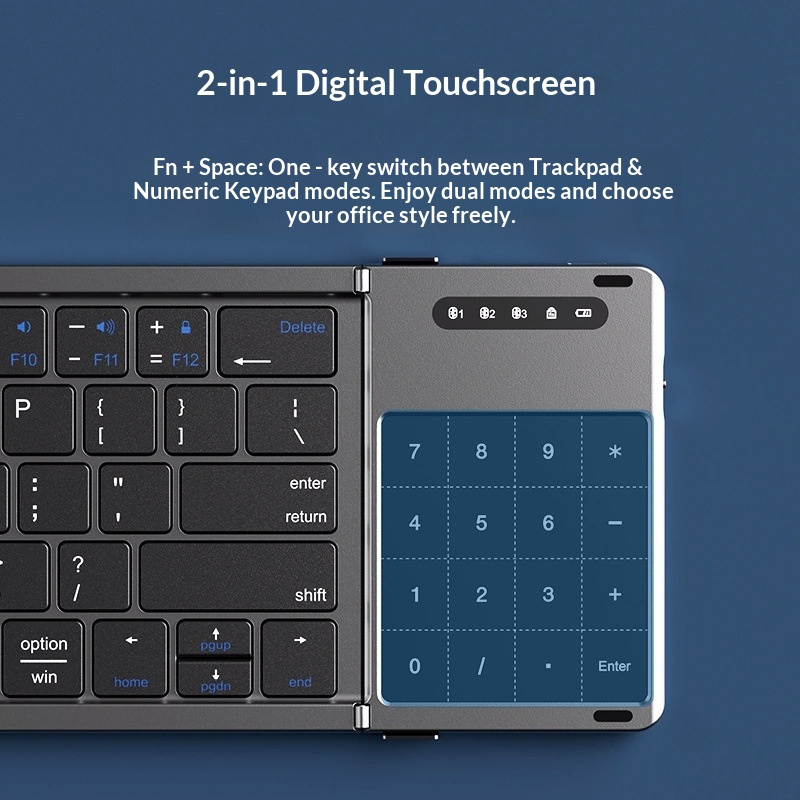 เม็งซู่ ไตร โฟลด์คีย์บอร์ดไร้ส - Laptop Accessories Distributor บทวิจารณ์และราคา