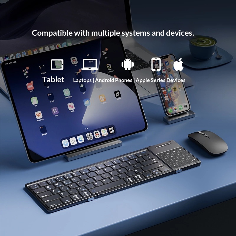 เม็งซู่ ไตร โฟลด์คีย์บอร์ดไร้ส - Laptop Accessories Distributor บทวิจารณ์และราคา