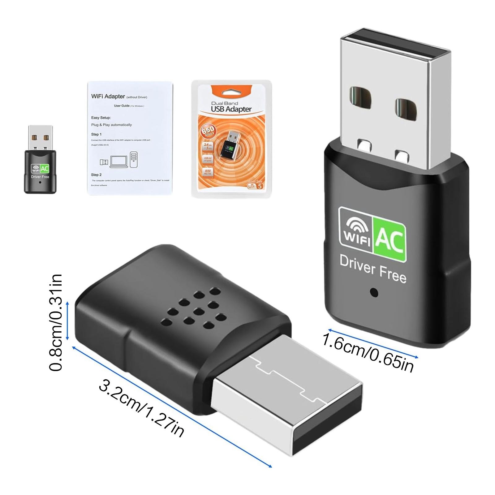 อะแดปเตอร์ไวไฟ USB AC600, ดองเ - Laptop Accessories Distributor บทวิจารณ์และราคา