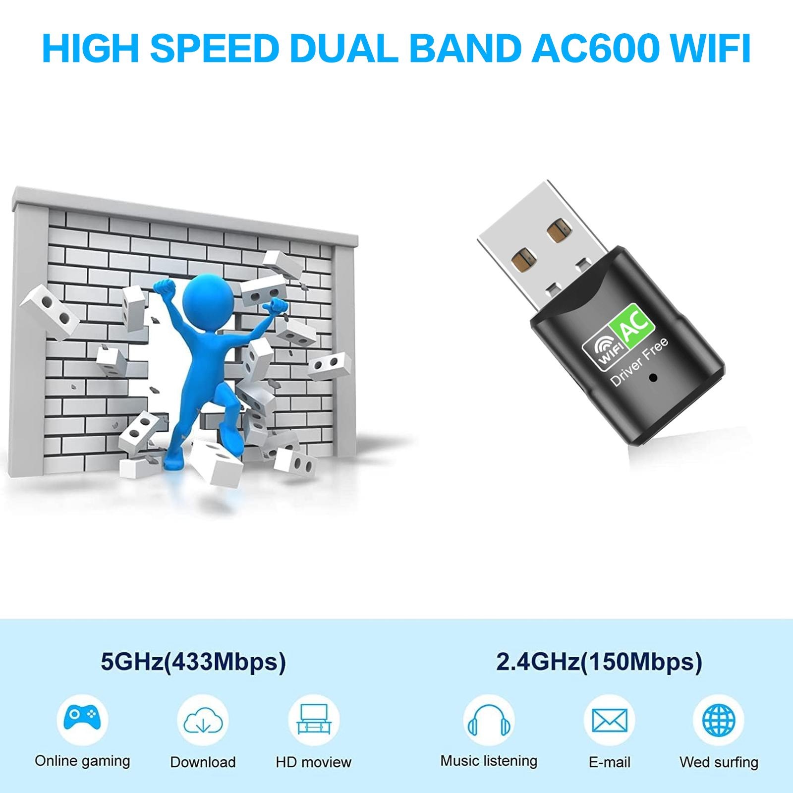 อะแดปเตอร์ไวไฟ USB AC600, ดองเ - Laptop Accessories Distributor บทวิจารณ์และราคา